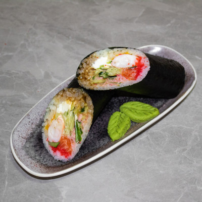 Суши шаурма лосось креветка